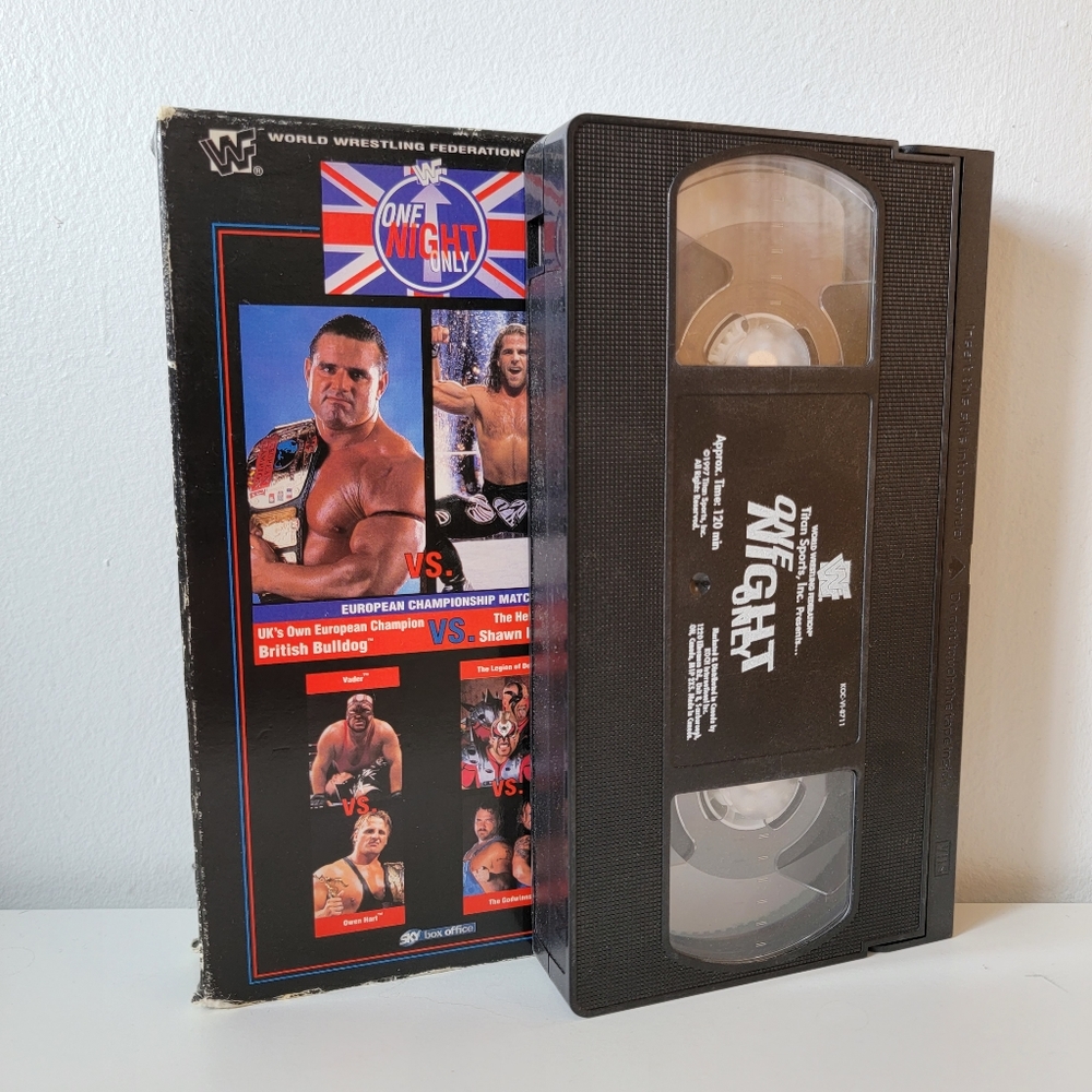 Vintage 1997 WWF / WWE One Night Only VHS Tape